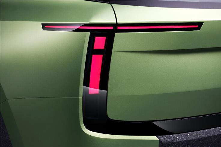 Skoda Vision 7S concept t-shaped tail lights